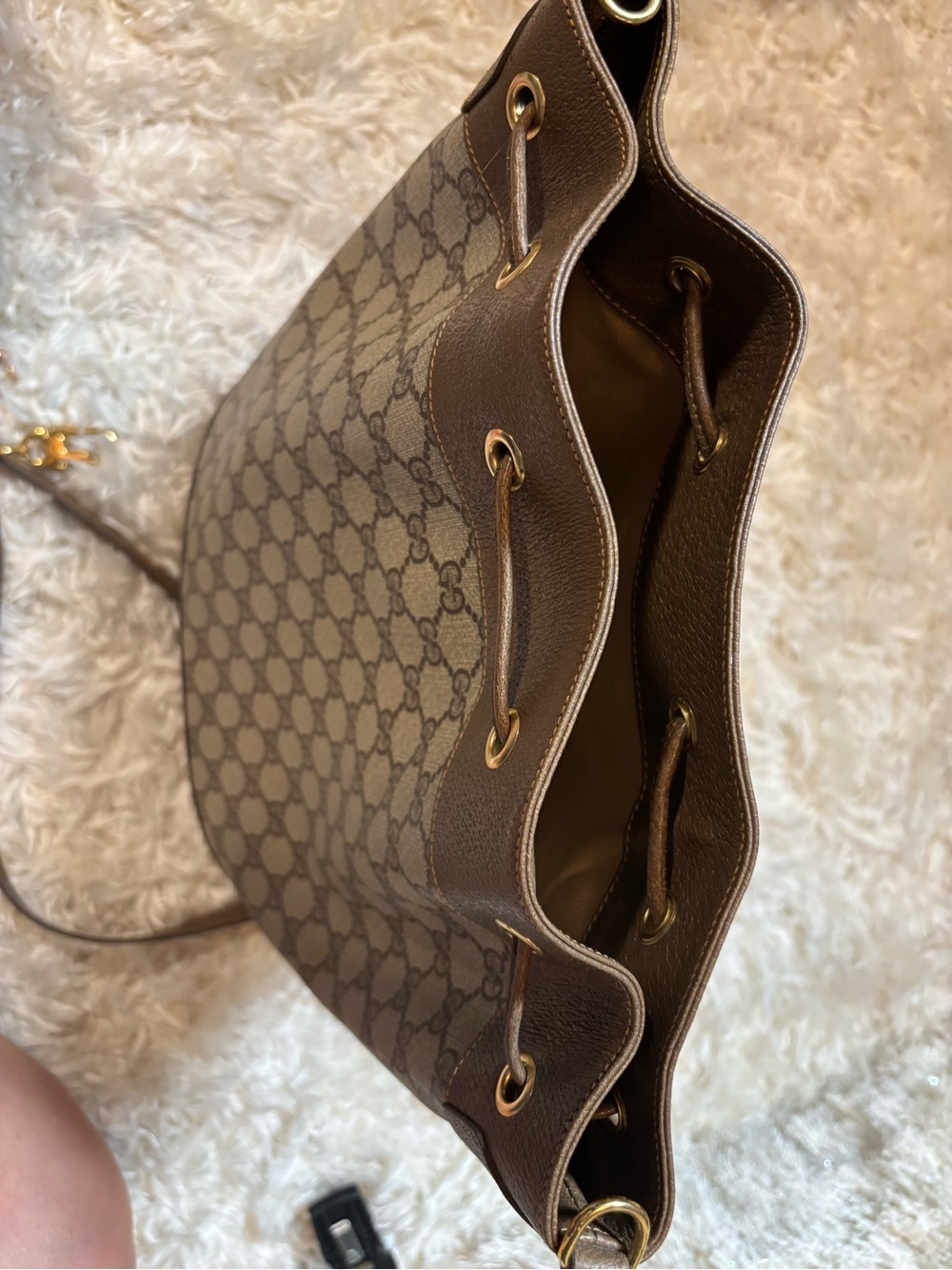 Vintage Gucci GG Supreme/Plus Bucket Bag-Deadstock Condition-Never Carried - Picture 10 of 16